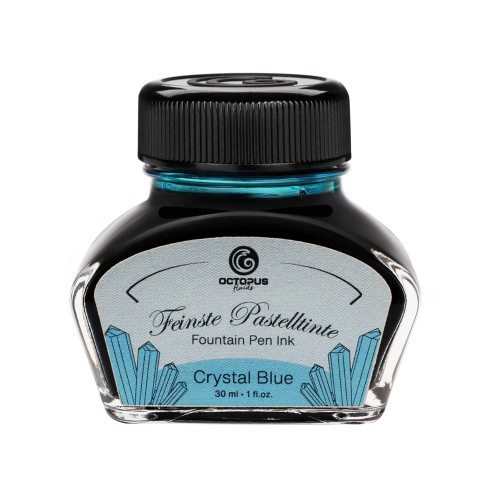 Octopus Fluids Fountain Pen Ink Pastel Crystal Blue 30ml Octopus Fluids Fountain Pen Ink Pastel Crystal Blue 30ml