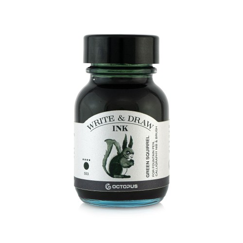 Octopus Fluids Write and Draw Ink 553 Green Squirrel 50ml Octopus Fluids Write and Draw Ink 553 Green Squirrel 50ml