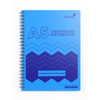 Silvine Twin Wire Polyprop Notebook A5 160 Pages Assorted Colours