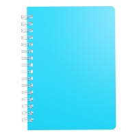 Silvine Twin Wire Polyprop Notebook A6 160 Pages Assorted Colours